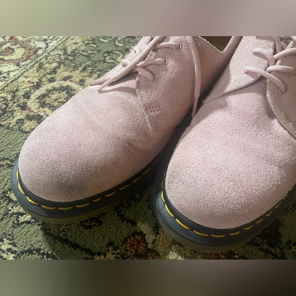 Dr. Martens 1461 Iced Pink Suede Oxford Shoes - Picture 10 of 12